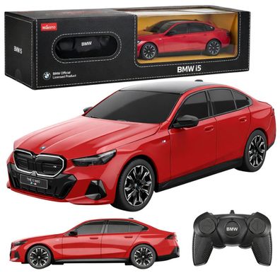 LeanToys BMW i5 Remote Control Car RC Red Rastar 1:24