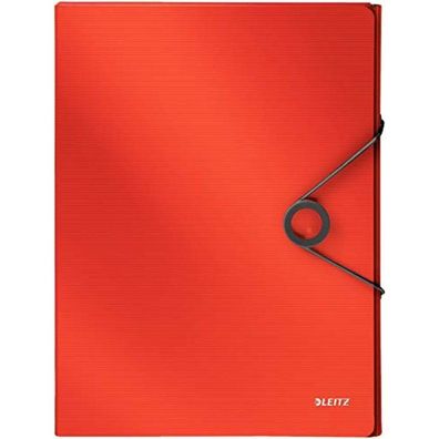 Leitz Ablagebox Solid 4568 A4 330x250mm hellrot 30mm Rückenbreite bis 250Blatt