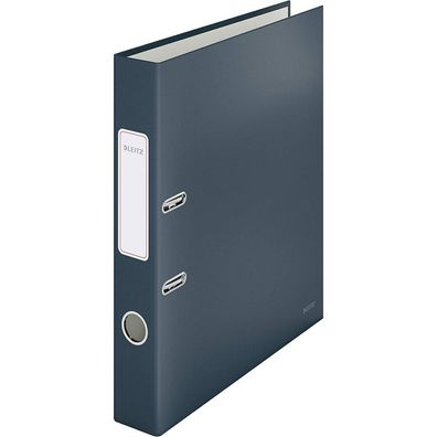 Leitz Ordner Cosy Soft-Touch 1062 A4 318x285mm grau 52mm schmal 180° Mechanik
