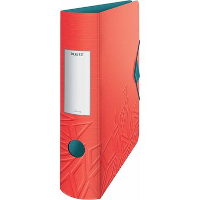 Ordner Active Urban Chic 1116 A4 318x312mm rot 82mm breit 180° Mechanik Polyfoam