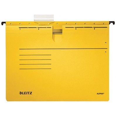 Leitz Hängehefter Alpha 1984 A4 270x348mm gelb Colorspankarton 225 g/m² Pckg/5