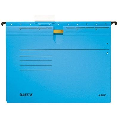 Leitz Hängehefter Alpha 1984 A4 270x348mm blau Colorspankarton 225 g/m² Pckg/5
