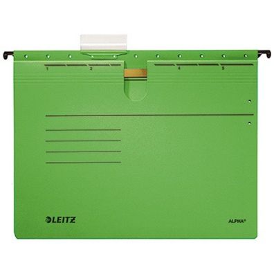 Leitz Hängehefter Alpha 1984 A4 270x348mm grün Colorspankarton 225 g/m² Pckg/5