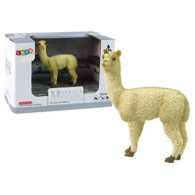 LeanToys Set Lama Figuren Tier Zoo Modell Spielzeug Gummi Tierfigur Sammelfigur