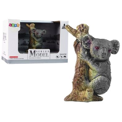LeanToys Koala Baum Figur Zootier Tierfigur Freizeit Mini-Zoo Modell Spielzeug