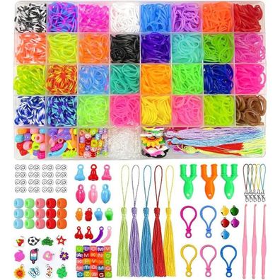 Nestling Loom Bänder Set 2500+ bunt für Kinder Basteln