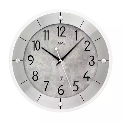 AMS - 5590 - Wanduhr - Quarz Funk - 31cm