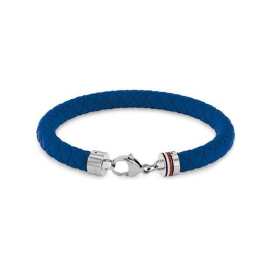 Tommy Hilfiger - 2790554 - Armband - Herren - Leder - blau - 19cm