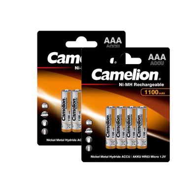 8 Stück Camelion Akku 1,2V 1100mAh Micro AAA HR03 NiMH 1,2 V Telefon Siemens