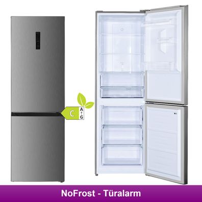 Geratek Palma KG 3430 IL Kühl-/ Gefrierkombination Inox Look