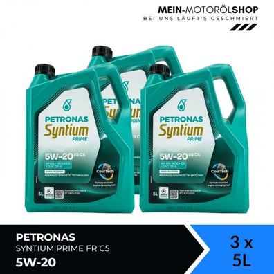 Petronas Syntium Prime FR 5W-20 C5 3x5 Liter