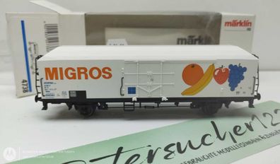 Märklin H0 AC 4738 Kühlwagen "MIGROS" Ibbehs / NEM / FS / OVP