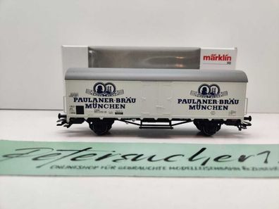 Märklin H0 AC 48171 Bierwagen "Paulaner" Insider JW'21 / NEM / DB / OVP weiß