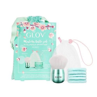Gesichtspflege-Set: Moon Pads, Wattepad Pinsel und Beutel (5-teiliges Set)