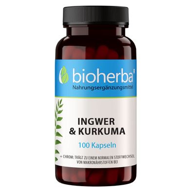 Bioherba Ingwer und Kurkuma Kapseln