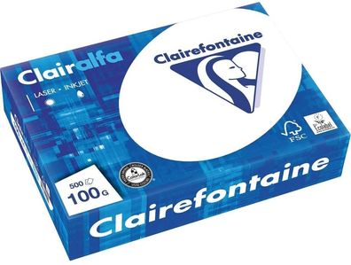 Clairefontaine 1950C Druckerpapier Clairalfa blickdicht, ideal für alltägliche Kopien