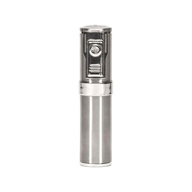 Rocky Patel Diplomat II Zigarren-Feuerzeug mit 5-strahliger Jet-Flamme, Silver