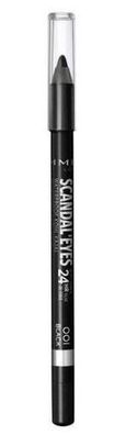 Rimmel Scandal Eyes Kohl Kajal Eyeliner Stift 001 Schwarz, 1,3g