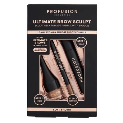Ultimate Brow Sculpt SET (Brauengel, Brauenstift+Pinsel, Brauenpomade)