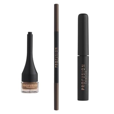 Ultimate Brow Sculpt Kit Dunkelbraun 4ml Augenbrauengel 0,07g Stift 1,8g Pomade