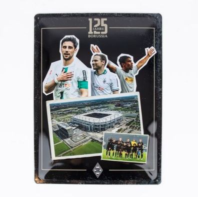 Borussia Mönchengladbach Blechschild III "125 Jahre Borussia"