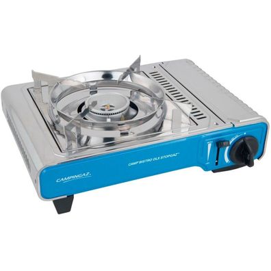 Gaskocher Camp'Bistro DLX Stopgaz (silber/blau, 2,2kW Einflammkocher)