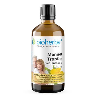 Bioherba Männer Tropfen mit Damiana Tinktur
