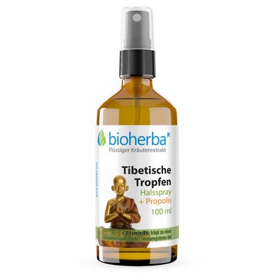 Bioherba Halsspray Tibetische Tropfen mit Propolis