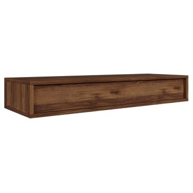 Selsey Sanva - Wandkonsole mit Schublade, Nussbaum Warmia Optik, 90 cm