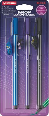 Stabilo - Pen 68 - KPop Demon Hunters 6803-1-2 3er Pack Filzstifte