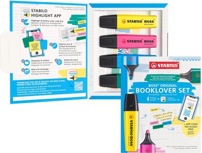 Stabilo - Textmarker - BOSS Original + Highlight App inkl. 100 Scans