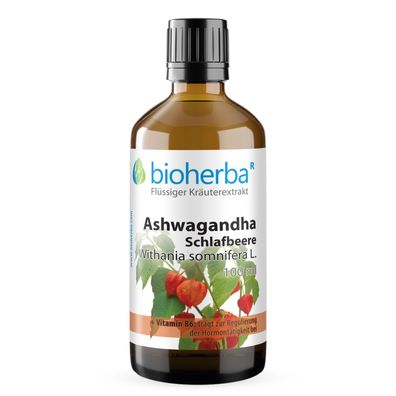 Bioherba Ashwagandha Schlafbeere Tropfen Tinktur