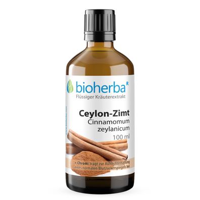 Bioherba Ceylon-Zimt Cinnamomum zeylanicum Tropfen Tinktur