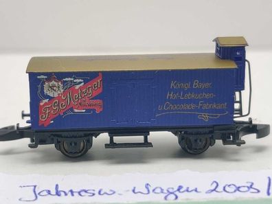 Märklin Z DC 8661.2003.01 ged. Güterwagen Jahreswechs. 03/04 "F.G. Metzger" G10