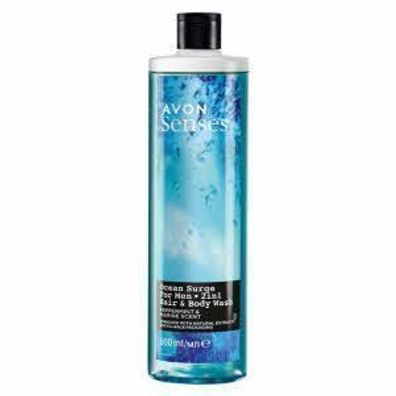 AVON senses Ocean Surge 2-in-1 Shampoo & Duschgel 500 ml