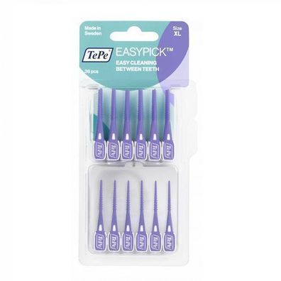 TePe EasyPick Interdentalbürsten - Violett, 36 Stück XL-Hülle