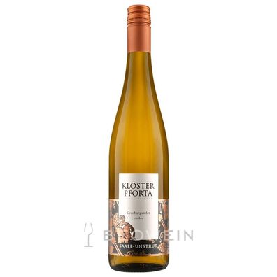 Kloster Pforta Grauburgunder 0,75 l - Weißwein trocken, Saale-Unstrut