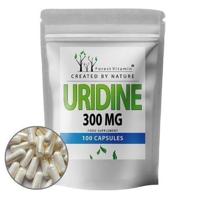 Uridin Monophosphat 300mg - 100 Kapseln - Uridinmonophosphat - Forest Vitamin