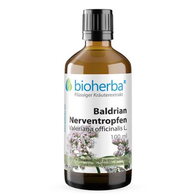 Bioherba Baldrian Nerventropfen Valeriana officinalis L. Tinktur