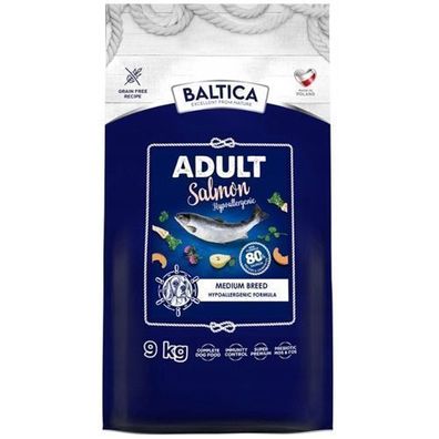 Trockenfutter für Hunde Baltica Excellent Adult Lachs Hypoallergen M 9kg