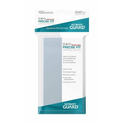 Precise-Fit Sleeves wiederverschließbar Japanische Größe Transparent (100)