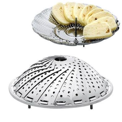 Faltbarer Dampfgareinsatz aus Stahl 17-28 cm