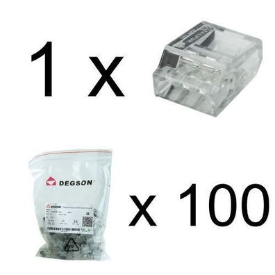 Dosenklemme 3x0.5-2.5 mmÂ² Verbindungsklemme VDE DGN 1 Stéck 100 Stéck