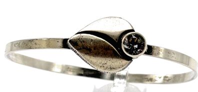 Finnland Karl Lain Armreif 0,925 Sterlingsilber Bergkristall