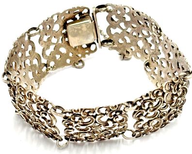 Silber Trachten Armband 0,835 Silber Sicherheitskette