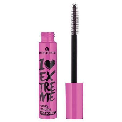 Essence I Love Extreme Crazy Volume Mascara Schwarz, 12ml - Intensiv Volumen und