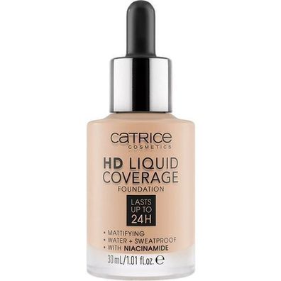 Catrice HD Liquid Coverage Mattierende Foundation 030 Sand Beige, 30ml