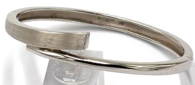 Designer Armreif 0,925 Sterlingsilber gebürstet und poliert