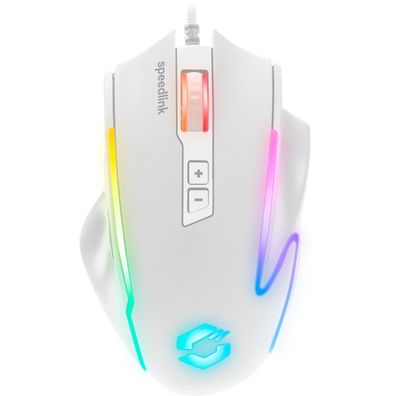 Speedlink Gaming Maus DECUS, 12800 DPI, USB, weiß retail