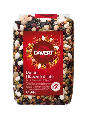 3x Davert Bunte Hülsenfrüchte 500g 500g